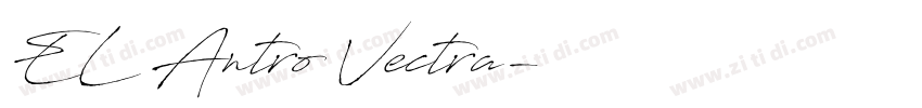EL Antro Vectra字体转换